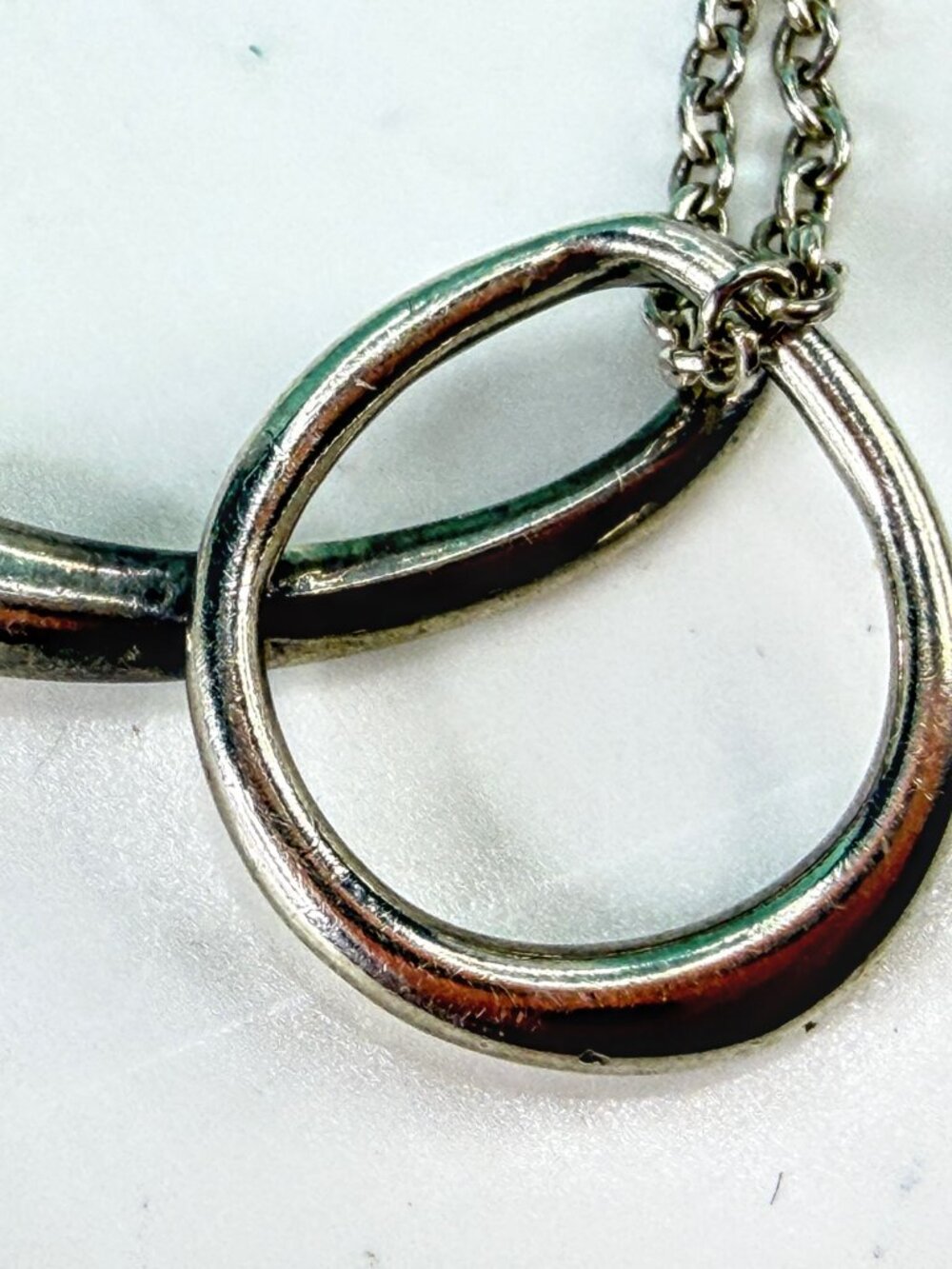 Tiffany & Co. Sterling Silver Initial Q Pendant Necklace 16" 4.3g JR2047 - Picture 5 of 7